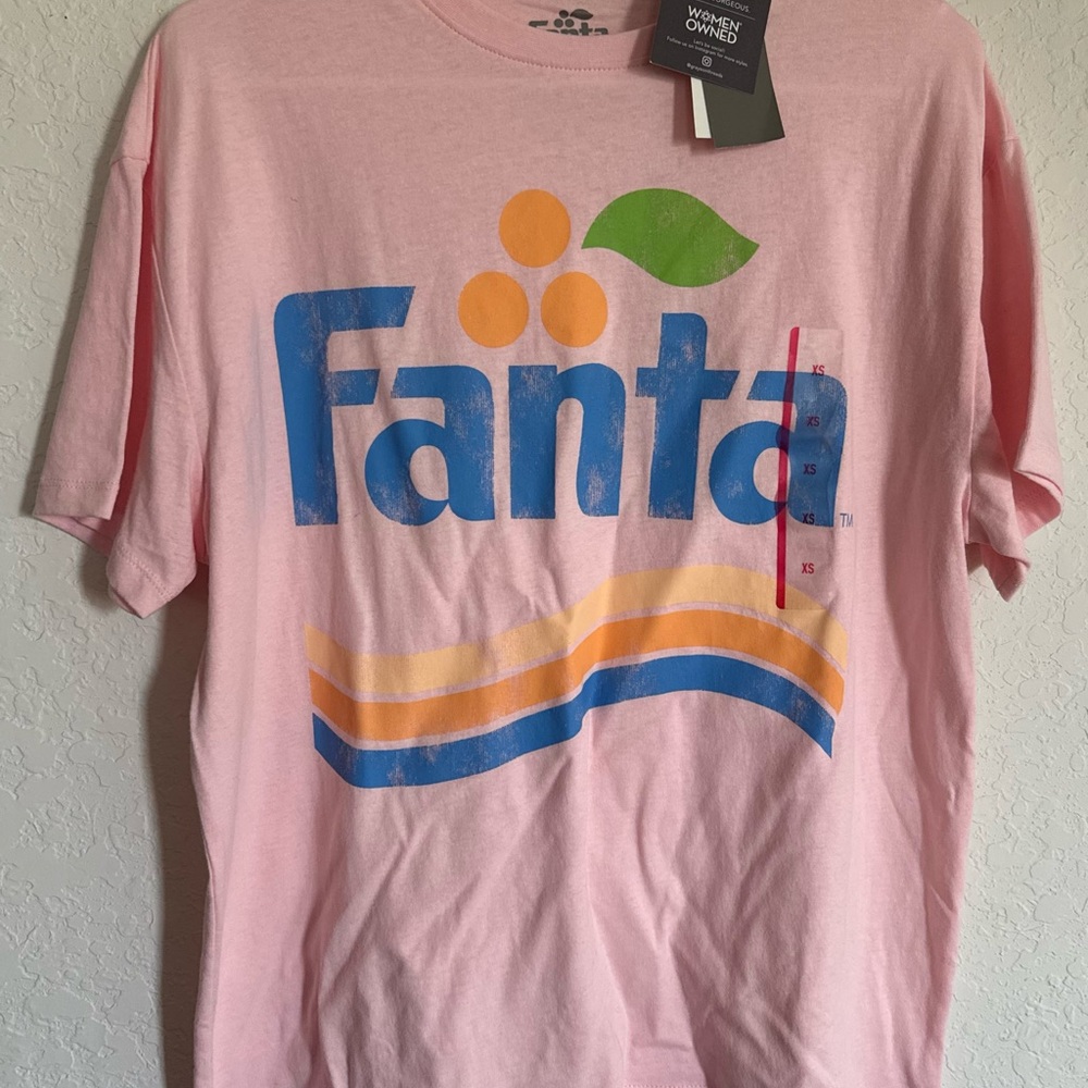 Pink Fanta Graphic T-Shirt